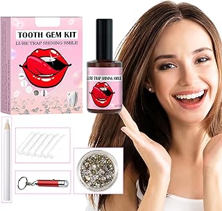 Epayner kit de bijoux dentaires professionnels diy avec lumière et colle, kit