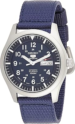 Montre automatique avec affichage analogique et bracelet en nylon pour homme, modèle (snzg11j1), couleur bleue de seiko, bleu. DIAYTAR COTE D'IVOIRE est une boutique en ligne généraliste qui propose plus de 300000 références de produits pour répondre à tous vos besoins. Avec une gamme variée de produits, cette boutique en ligne est devenue la référence en Côte d'Ivoire. Elle offre à ses clients une expérience d'achat en ligne sécurisée et pratique.