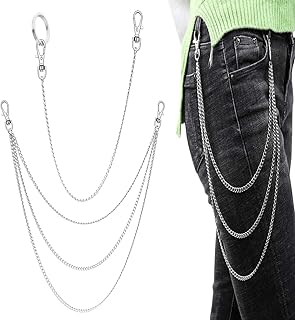 Chaîne de ceinture 3 pièces de ceintures en métal chaîne de poche chaînes
