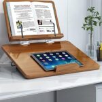 Support de livre en bambou et nylon étagère de lecture pour enfants pliable