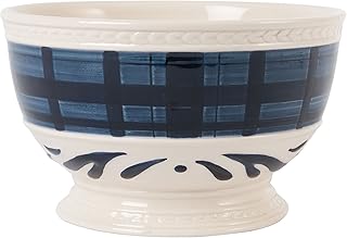 Collection bristol ourlet tartan indigo bleu roi blanc