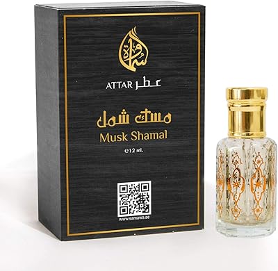 Huile de parfum concentrée samawa pour unisexe par misk shamal attar, 12 ml