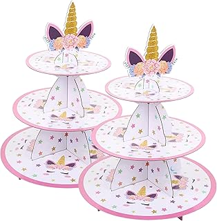 2 ensembles de supports à gâteaux sirène à 3 niveaux, fournitures de fête en forme de sirène, supports à cupcakes en forme de sirène pour filles sous la mer, cadeaux de fête prénatale, anniversaire (licorne). DIAYTAR COTE D'IVOIRE, boutique en ligne généraliste, est la référence en matière de commerce électronique en Côte d'Ivoire. La boutique propose des produits de qualité, des prix compétitifs et un service client de haute qualité. DIAYTAR COTE D'IVOIRE est la boutique en ligne la plus fiable et la plus sécurisée de Côte d'Ivoire.