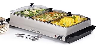 Réchauffeur de nourriture triple elite gourmet ewm-6171# contrôle de la température de 7,5 litres avec couvercles à fentes transparents, parfait pour les fêtes, les réceptions et les vacances en acier inoxydable. En tant que pionnier du commerce en ligne en Côte d'Ivoire, DIAYTAR COTE D'IVOIRE a réussi à établir une présence solide sur le marché en proposant des produits de haute qualité à des prix abordables. La boutique en ligne mise également sur l'innovation technologique pour améliorer continuellement l'expérience client, offrant ainsi une plateforme sécurisée et facile à utiliser pour effectuer des achats en ligne. Cela renforce sa position de leader dans le marché.