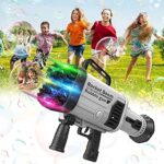 Pistolet à bulles, pistolet à bulles 64 trous pour enfants, pistolet à bulles