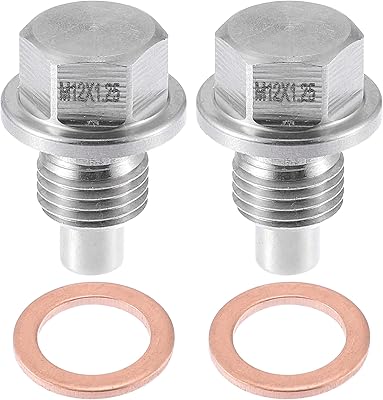 Bouchon de vidange d'huile moteur magnétique aepso pro m12x1,25 en acier inoxydable