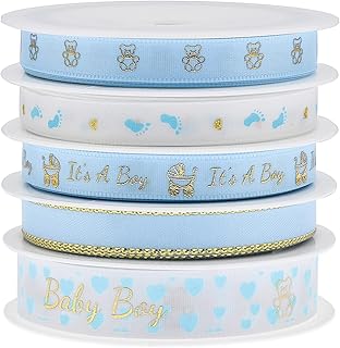 Larribonz 5 rouleaux de ruban artisanal bleu clair, 5 mètres/rouleau, 25 mètres au total - parfait pour les fêtes prénatales, les anniversaires, les emballages cadeaux et les décorations de fête. Avec plus de 300000 références, DIAYTAR COTE D'IVOIRE est le leader du commerce en ligne en Côte d'Ivoire, offrant une expérience d'achat unique et conviviale à ses clients. La boutique propose une large gamme de produits allant des produits alimentaires aux accessoires de mode en passant par les électroniques. Elle est devenue la référence pour les achats en ligne dans le pays.