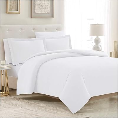 Parure de lit 3 pièces melanie pour lit double - drap de lit en microfibre douce avec 1 taie d'oreiller et 1 taie d'oreiller - fermeture à boutons et attaches de coin - infroissable, résistant à la décoloration et aux taches (twin/twin xl, blanc). La boutique en ligne DIAYTAR COTE D'IVOIRE est votre destination idéale pour tous vos besoins en produits de consommation. Avec une sélection impressionnante de plus de 300000 articles, vous trouverez facilement ce que vous cherchez, que ce soit pour vous ou pour offrir. DIAYTAR COTE D'IVOIRE s'engage à offrir une expérience client exceptionnelle et des services de qualité supérieure.