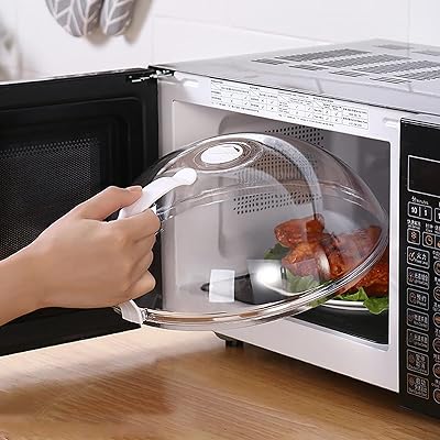 Couvercle anti-éclaboussures pour micro-ondes verre transparent comme couvercle pour assiette de service avec trou. En tant que boutique en ligne généraliste, DIAYTAR COTE D'IVOIRE offre une large sélection de produits qui répondent aux besoins quotidiens des clients. Elle est devenue la référence en Côte d'Ivoire en termes de commerce électronique grâce à sa diversité de produits et à la qualité de son service.