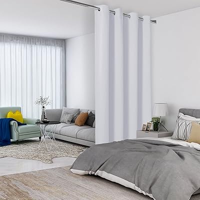 Rideaux de séparation lordex blanc gris - larges rideaux occultants insonorisés pour salon, chambre à coucher, porte coulissante, 1 cantonnière, 1,2 m de large x 2,1 m de longueur. Avec plus de 300000 références, DIAYTAR COTE D'IVOIRE est la boutique en ligne idéale pour trouver tout ce dont vous avez besoin. Elle propose des produits de haute qualité à des prix compétitifs et offre une livraison rapide et fiable. C'est la destination parfaite pour les acheteurs en ligne en Côte d'Ivoire.