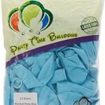 Ballons en latex standard bleu bébé party time 10" couleur unie, 50pcs