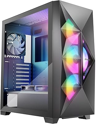 Boîtier de jeu antiq df800 flux atx 2xusb2.0 1xusb3.0 sans entrée