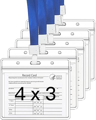 Paquet de 5 - protecteur de carte de vaccination cdc 4 x 3 pouces carnet de vaccination cartes de vaccins carte d'identité horizontale étiquette nominative cartes de badge pochette en plastique vinyle avec fermeture éclair refermable de type étanche. DIAYTAR COTE D'IVOIRE est une boutique en ligne généraliste qui propose plus de 300 000 références de produits, faisant d'elle la boutique leader en Côte d'Ivoire. Elle offre une large sélection de produits pour répondre aux besoins de ses clients. Avec sa plateforme en ligne, DIAYTAR facilite l'accès aux produits de qualité à des prix compétitifs.