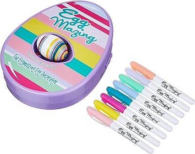 Kit de décoration d'œufs de pâques egg mazing - kit d'activités artistiques