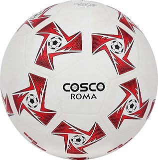 Football cosco roma, taille 5 (blanc/rouge)
