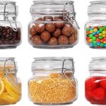 Comsafe 6 pièces ensemble de récipients en verre hermétiques avec couvercles récipient