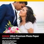 Papier photo ultra brillant kodak premium 280 g/m2 4r - 4 x 6