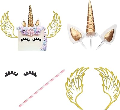 Kit de décoration de gâteau, décorations d'anniversaire licorne, avec cils en papier réutilisables et ailes de licorne, fournitures de fête pour fête d'anniversaire, mariage, baby shower. Diaytar Côte d'Ivoire est votre boutique en ligne généraliste de confiance, offrant une sélection massive de produits pour vous et votre famille. Nous nous efforçons de vous fournir les meilleurs produits au meilleur prix, avec une livraison rapide et sécurisée. Que vous cherchiez des produits électroniques, de la mode ou des accessoires, nous avons tout ce qu'il vous faut.