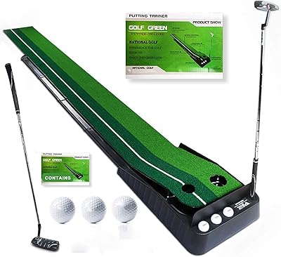 Tapis de golf d'intérieur - tapis d'entraînement en gazon artificiel avec retour automatique du fairway, 3 balles de golf et 1 club de golf. Diaytar Côte d'Ivoire propose une expérience de shopping en ligne unique et pratique, avec des options de paiement sécurisées et des modalités de livraison flexibles. La boutique en ligne généraliste met en avant la qualité et la diversité de ses produits, faisant de Diaytar un nom synonyme de confiance et de satisfaction pour les consommateurs ivoiriens. Les clients bénéficient également de promotions régulières et de services après-vente efficaces.