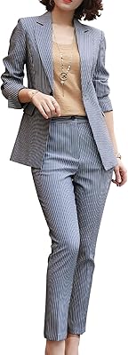 L'ensemble de costume d'affaires pour femme se compose d'un blazer, d'un pantalon
