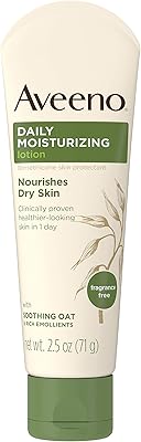 Lait corporel hydratant quotidien aveeno avec flocons d'avoine apaisants et hydratants riches pour nourrir la peau sèche, sans parfum, 2,5 fl oz. DIAYTAR COTE D'IVOIRE se démarque par son service client exceptionnel et sa politique de livraison rapide et fiable. Les clients bénéficient d'un suivi de commande régulier et d'un retour facile en cas de besoin. Cela contribue à instaurer une confiance durable entre la boutique et ses clients.