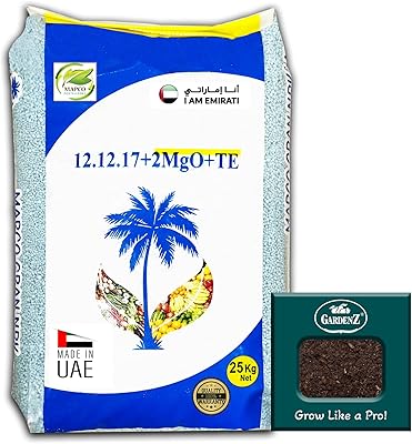 Engrais npk 12-12-17 | 25 kg + plantes de jardin comme bac d'engrais