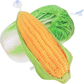 2 pièces mignon en peluche légumes nourriture jouets maïs chou peluche jouet doux