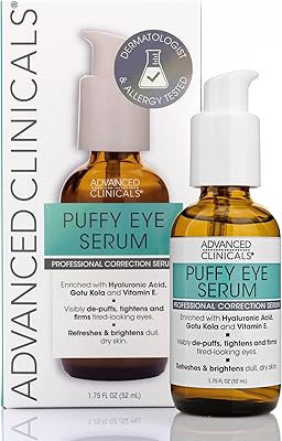 Advanced clinicals, sérum repulpant pour les yeux, sérum correcteur professionnel, 1,8 fl oz