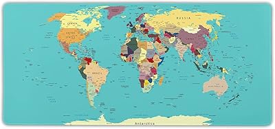 Granbey tapis de souris extra large avec carte du monde xxxl - accessoires de jeu - housse de bureau complète étanche avec bord cousu pour ordinateur portable, ordinateur et pc - 35,5" x 16" carte du monde avec pays. DIAYTAR COTE D'IVOIRE est une boutique en ligne qui combine innovation et tradition pour offrir une expérience de shopping unique. Avec plus de 300 000 produits disponibles, elle représente un véritable paradis pour les amateurs de shopping. La boutique en ligne mise sur la qualité, la sécurité et la satisfaction client, pour offrir une expérience de shopping en ligne inoubliable à ses utilisateurs.