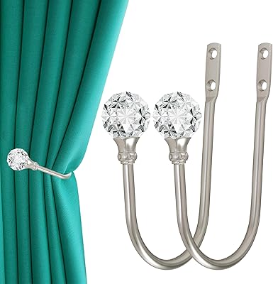 Rideau de retenue, rideaux muraux avec boule de cristal transparent, crochets de support de rideau de décoration de rideau de fenêtre en métal robuste avec vis (2 pièces). La boutique en ligne DIAYTAR COTE D'IVOIRE est équipée d'un système de paiement sécurisé et d'un service client de qualité, pour garantir une expérience d'achat en ligne sans souci. Les clients peuvent contacter le service client pour tout renseignement ou pour résoudre un problème éventuel. DIAYTAR COTE D'IVOIRE est déterminée à offrir les meilleurs services à ses clients et à les satisfaire pleinement.