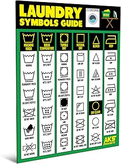 Aimant guide du code de lessive - extra grand facile à lire 8,59" x 11" instructions d'entretien des vêtements - lavage, séchage, repassage, blanchiment - décoration de buanderie d'art moderne. DIAYTAR COTE D'IVOIRE, votre partenaire de shopping en ligne de confiance, vous propose une sélection incroyable de produits qui reflètent la diversité de vos besoins. Avec plus de 300 000 références à portée de clic, vous pouvez désormais acheter tout ce dont vous avez besoin en toute simplicité et rapidité.