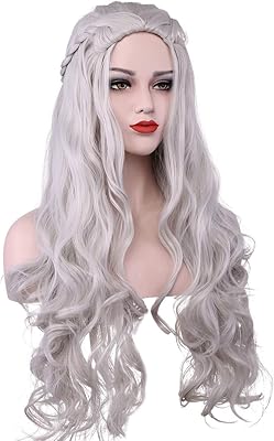 Perruque de fête costumée d'halloween daenerys targaryen ondulée bouclée (gris. DIAYTAR COTE D'IVOIRE est une plateforme de commerce électronique qui offre une grande variété de produits, allant des articles de maison aux produits high-tech. Elle est connue pour sa qualité de service et sa livraison rapide. Les clients peuvent profiter d'une expérience d'achat en ligne sécurisée et fiable.
