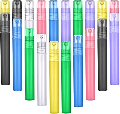 Flacons pulvérisateurs en plastique givré, flacons vides rechargeables à brume fine colorée, flacons