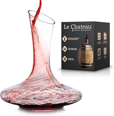 Carafe à vin le chateau pichet en cristal soufflé la main. DIAYTAR COTE D'IVOIRE s'efforce de promouvoir le commerce électronique en Côte d'Ivoire en offrant une plateforme facile à utiliser et accessible à tous. La boutique en ligne permet aux clients de découvrir de nouveaux produits, de comparer les prix et de faire des achats dès le confort de leur propre maison. Cela a contribué à renforcer la confiance des consommateurs dans les achats en ligne et à élargir le marché du commerce électronique dans le pays.