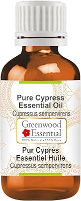 Huile essentielle de cyprès pure greenwood essential (cpressus sempervirens) 100 % naturelle