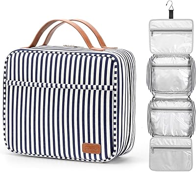 Trousse de toilette de voyage à suspendre, organisateur de cosmétiques de grande capacité