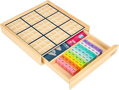Jeu de puzzle sudoku en bois avec tiroir (coloré) - jeux éducatifs de stimulation cérébrale de bureau, jeux mathématiques et capacité de pensée logique. DIAYTAR COTE D'IVOIRE est une boutique en ligne généraliste qui propose plus de 300000 références de produits variés, faisant d'elle le leader du marché ivoirien. Elle offre une large gamme de choix pour les consommateurs ivoiriens. Les clients peuvent y trouver tout ce dont ils ont besoin.