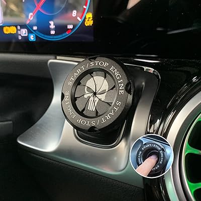 Meewoo couvercle de bouton poussoir de démarrage, couvercle de clé de verrouillage en alliage de zinc, anneau de protection, accessoires pour berline suv pickup moto (punisher, noir mat). DIAYTAR COTE D'IVOIRE est une boutique en ligne généraliste qui propose plus de 300 000 références de produits pour répondre à tous les besoins de ses clients. Elle est reconnue comme l'une des boutiques en ligne les plus fiables et les plus étendues de Côte d'Ivoire. Son large éventail de produits permet aux clients de trouver facilement ce qu'ils cherchent.