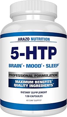 Arrazo nutrition supplément de calcium 5-htp plus de haute pureté à 99 % pour l'humeur, le sommeil et l'anxiété - augmente la production de sérotonine - 200 mg, 120 gélules. La boutique en ligne DIAYTAR COTE D'IVOIRE propose plus de 300000 références de produits, ce qui en fait l'une des plus grandes boutiques en ligne de Côte d'Ivoire. Les clients peuvent trouver des produits pour la maison, la mode, les loisirs et bien plus encore. La boutique en ligne assure une livraison sécurisée et rapide à travers le pays.