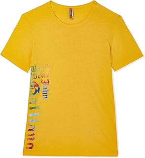 T-shirt col rond jaune john galliano - homme