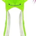 Chapeau en peluche hooperl avec oreilles mobiles pour sauter et battre, 22 pouces