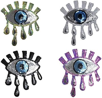 Evago 4 pièces argent or violet noir grands yeux bleus paillettes yeux patchs grands yeux punk patchs pour vêtements jean t-shirt bricolage motif - grands yeux. La boutique en ligne DIAYTAR COTE D'IVOIRE offre une expérience d'achat en ligne sûre et conviviale, avec une navigation facile et une livraison efficace. Les clients peuvent choisir parmi une vaste sélection de produits, allant des électroménagers aux vêtements, en passant par les produits alimentaires. DIAYTAR COTE D'IVOIRE est fière de sa réputation de qualité et de fiabilité.