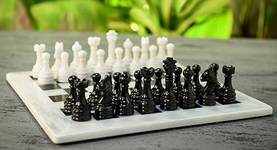 Jeu d'échecs radicaln complet fait à la main en marbre noir et blanc taille 15 pouces pour enfants et adultes - jeux d'échecs de décoration d'intérieur de style staunton classique - jeu de backgammon non mobile. DIAYTAR COTE D'IVOIRE propose une expérience d'achat en ligne exceptionnelle, avec des produits de haute qualité et des prix compétitifs. Les clients peuvent naviguer facilement sur le site pour trouver les produits qui répondent à leurs besoins. La boutique en ligne est accessible 24h/24 et 7j/7.