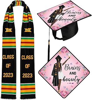 2 étoles de remise de diplôme, écharpe, classe de 2023, avec casquettes de remise de diplôme, ensemble de décorations noires pour étudiants, filles noires, collège, couleur classique, taille unique. DIAYTAR COTE D'IVOIRE est la référence pour le shopping en ligne en Côte d'Ivoire, offrant plus de 300000 produits dans une variété de catégories. Nous nous efforçons de fournir les meilleurs prix et une livraison rapide et fiable pour que vous puissiez profiter de votre expérience d'achat en toute confiance.