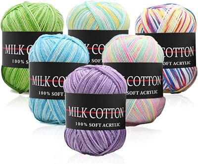 Lot de 6 fils à crochet de couleurs assorties, fil acrylique, fil acrylique doux pour le tricot et l'artisanat. DIAYTAR COTE D'IVOIRE est la destination idéale pour faire ses achats en ligne en Cote d'Ivoire. Avec plus de 300000 références disponibles, les clients peuvent trouver tout ce dont ils ont besoin. La boutique met en avant une sélection de produits de qualité à des prix compétitifs.