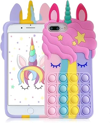Coque de téléphone licorne kawaii pop bubbles pour iphone 6 plus 6s