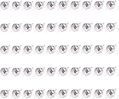 50pcs boules disco pour femmes, boule disco tyco 2 pouces, décorations suspendues