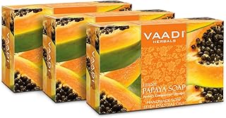 Savon à la papaye rafraîchissant biologique vadi herbals - élimine les impuretés