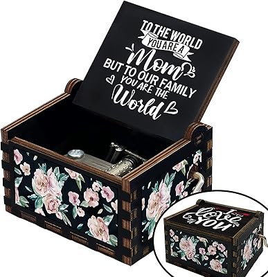 Boîte à musique en bois siosi pour maman, cadeaux d'anniversaire pour maman, cadeaux de fête des mères, cadeaux pour maman, cadeaux pour maman, cadeau pour maman, boîte à musique en bois (noir, 4,2 x 2,65 x 1,55 pouces). Avec plus de 300 000 références disponibles, DIAYTAR COTE D'IVOIRE est le plus grand magasin en ligne de Côte d'Ivoire. Elle propose une large gamme de produits, allant des dernières tendances de la mode aux dernières innovations technologiques, ainsi que des produits pour la maison, le jardin et les loisirs. La boutique mise sur la qualité des produits, une livraison rapide et des prix attractifs pour satisfaire pleinement les besoins de ses clients.
