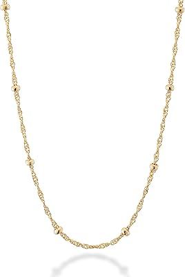 Miabella en argent sterling 925 plaqué or 18 carats, design miroir italien brillant, pour femmes et adolescentes, 16, 18, 20, 22, 24, 26, 30 pouces, métal, inconnu. Avec une équipe dédiée et expérimentée, DIAYTAR COTE D'IVOIRE est à l'écoute des besoins de ses clients et s'efforce de leur offrir une expérience d'achat en ligne exceptionnelle. La boutique en ligne propose régulièrement des promotions et des offres spéciales pour fidéliser ses clients. Elle est devenue un incontournable pour les consommateurs ivoiriens qui cherchent des produits de qualité à des prix raisonnables.